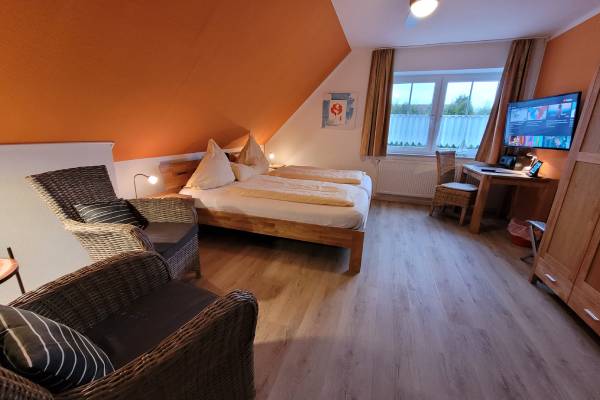 Komfortzimmer Norderney im Naturwert Hotel Garni Ursula, modern eingerichtetes Doppelzimmer